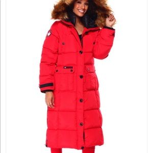 Canada Gear Red Puffer Winter Jacket